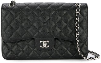 Chanel Pre Owned Double Flap Chain Shoulder Bag