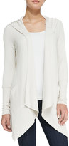 Thumbnail for your product : Ella Moss Hooded Drape-Front Thermal Cardigan, Swan