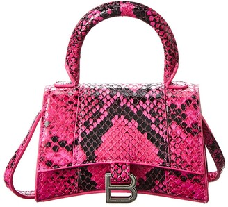 balenciaga red hourglass bolsa