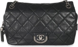 Chanel 2013 Edinburgh Saltire Medium Flap Bag Embroidered Suede