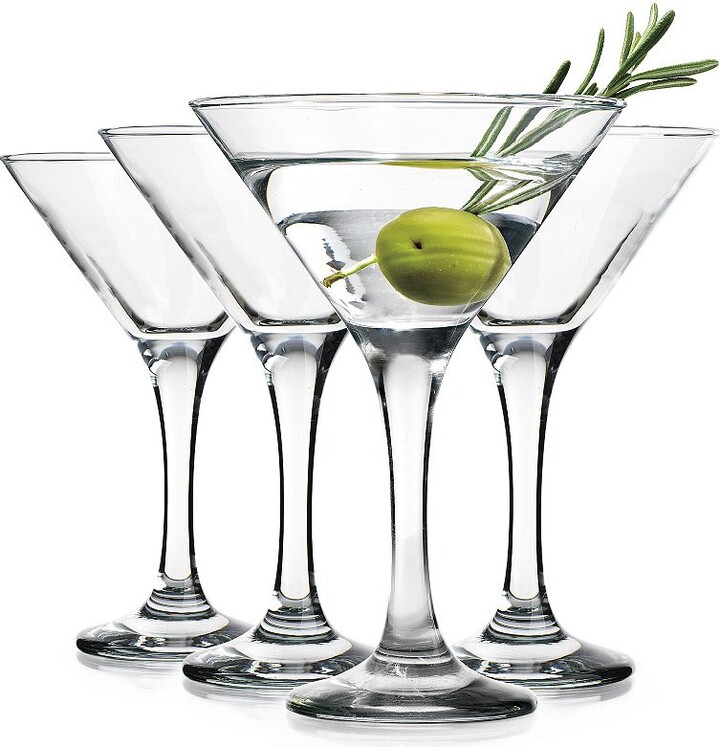 Home Essentials 4-Piece Basic Martini Glass Set