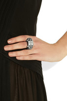 Thumbnail for your product : Lanvin Dedale silver-tone Swarovski crystal ring