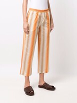 Thumbnail for your product : Roseanna Stripe-Print Elasticated-Waist Trousers