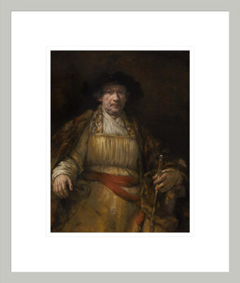 Red Barrel Studio Self-Portrait by Rembrandt Harmensz. van Rijn (Dutch 1606–1669) - Framed Giclee Print