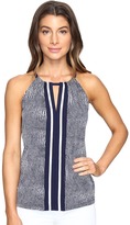 Thumbnail for your product : MICHAEL Michael Kors Zeph Reptile Halter Top Women's Clothing