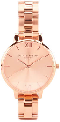 Olivia Burton Big Dial Bracelet Watch Rose Gold
