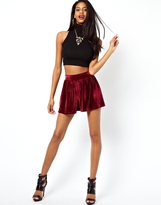 Thumbnail for your product : ASOS Velvet Culottes