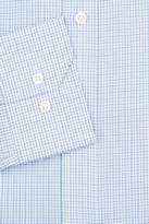 Thumbnail for your product : Moss Esq. Regular Fit Blue Single Cuff Check Shirt