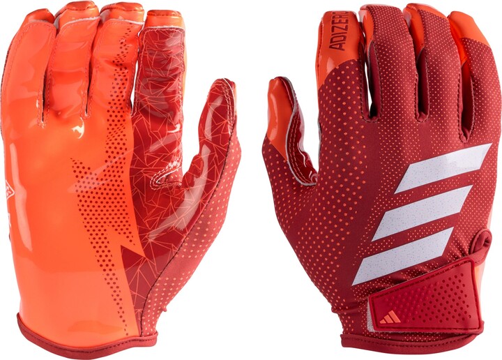 adidas Adult adiZero 15 Electric Football Gloves, Men's, Small, Royal