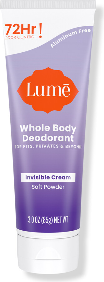 Lume Whole Body Deodorant Invisible Cream Tube