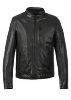 Thumbnail for your product : Oakwood Agent Classic Leather Jacket Colour: Black