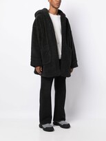Thumbnail for your product : Doublet Graphic-Print Faux-Fur Hooded Jacket
