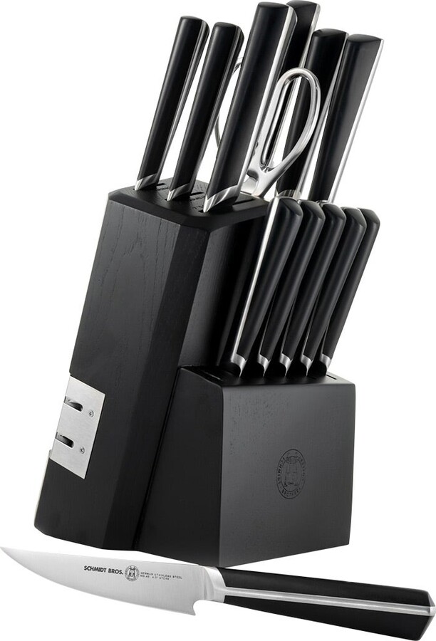 Container Store Schmidt Brothers® Highline Knife Block Black Set of 14