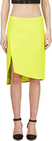 Thumbnail for your product : CNC Costume National Fluorescent Yellow Sculpted Skirt