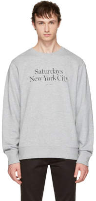 Saturdays NYC Grey Bowery Miller Standard Sweatshirt