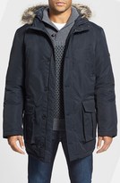 Thumbnail for your product : Ben Sherman Quilted Parka with Faux Fur Hood