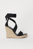 Thumbnail for your product : H&M Suede wedge-heel sandals