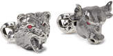 Thumbnail for your product : Deakin & Francis Bull & Bear Sterling Silver Ruby Cufflinks