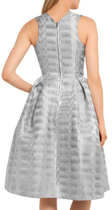 Mary Katrantzou Laguna Metallic Jacquard Dress - Silver