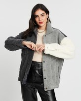 Thumbnail for your product : Missguided Colourblock Borg Trucker