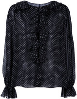 Dolce & Gabbana - blouse à imprimé de petits pois - women - Polyester/Soie - 44