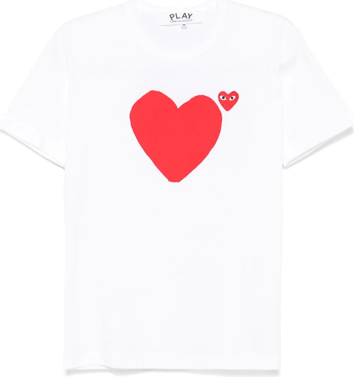 Comme des Garçons PLAY heart-print cotton T-shirt