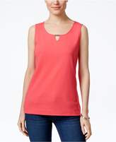 Thumbnail for your product : Karen Scott Keyhole Tank Top, Created for Macy's