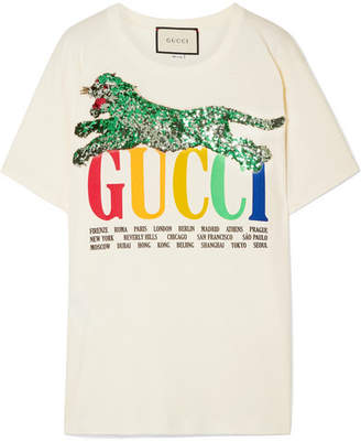 gucci leopard tee