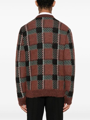 トップス FRED PERRY Tartan Jacquard Cardigan ☆送料・関税込☆FRED PERRY☆JP Tartan Jacquard Cardigan