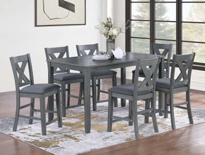 Gracie Oaks Brumfield 7-Piece Counter Height Table