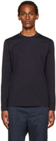 Thumbnail for your product : Brunello Cucinelli Navy Cotton Long Sleeve T-Shirt