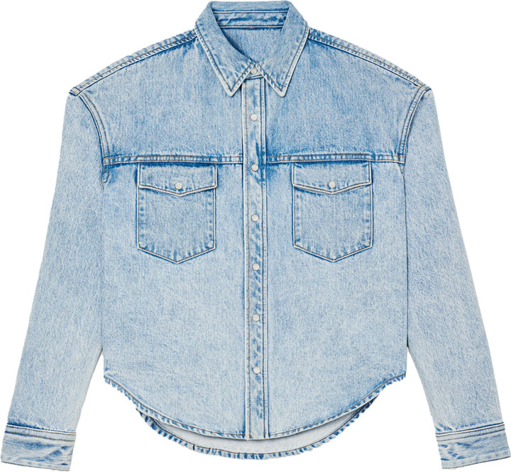 Wardrobe NYC Wash Denim Jacket ShopStyle