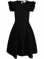 Thumbnail for your product : Alexander McQueen Ruffled Sleeve Mini Dress