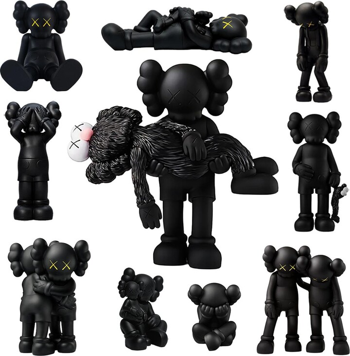 KAWS KAWS, Companion black: set of 10 works Black Companion set), 2017-2022