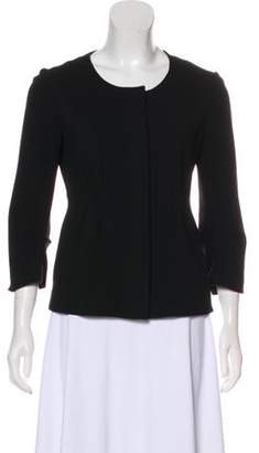 Diane von Furstenberg Long Sleeve Casual Jacket Black Long Sleeve Casual Jacket