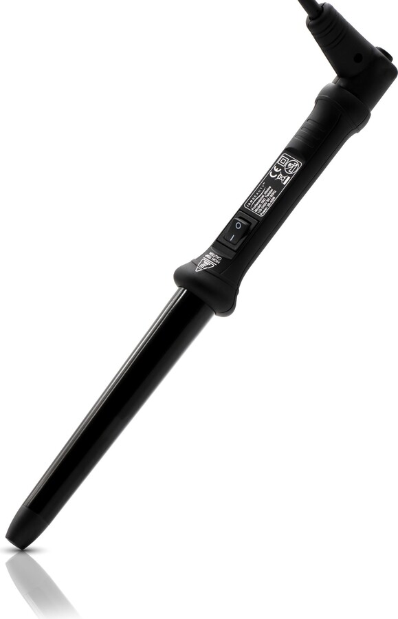 ISO Beauty The Twister - 25-18mm Tapered Tourmaline-Infused Ceramic Pro Curling Wand w/ Cool Tip