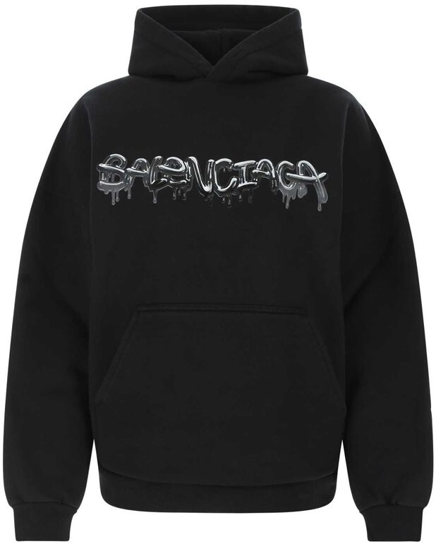 balenciaga double hem hoodie