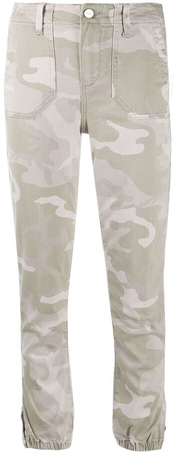 military print jeans