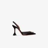 Thumbnail for your product : Amina Muaddi Black Begum crystal buckle pumps