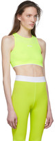 Thumbnail for your product : MSGM Yellow Cropped Sports T-Shirt