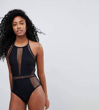 New Look Mixed Mesh Swimsuit