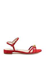 Thumbnail for your product : Stuart Weitzman Starlamkt Strappy Flat Dress Sandal