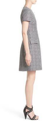 Michael Kors Women's Houndstooth Wool Jacquard A-Line Dress