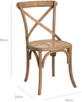 Thumbnail for your product : OKA Camargue Chair - Weathered Oak & Cover with Pipping