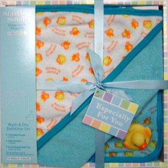 Starting Small Wash and Dry Bathtime Boxed Gift Set in Blue