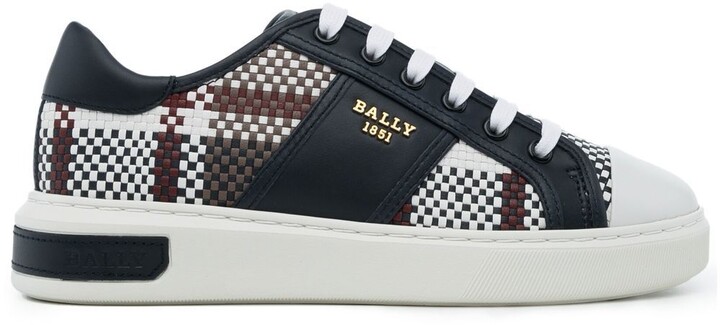Bally Black Medyn Leather Sneaker, Brand Size 7 ( US Size 8 ) MSK02M VT243  U901 - Shoes - Jomashop
