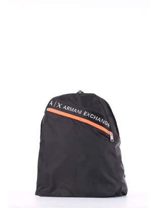 A|X Armani Exchange Men's Logo Tape Nylon Backpack
