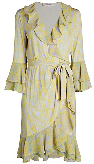 dvf carli wrap dress