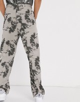 Thumbnail for your product : Jaded London bleached pinstripe loose fit pant