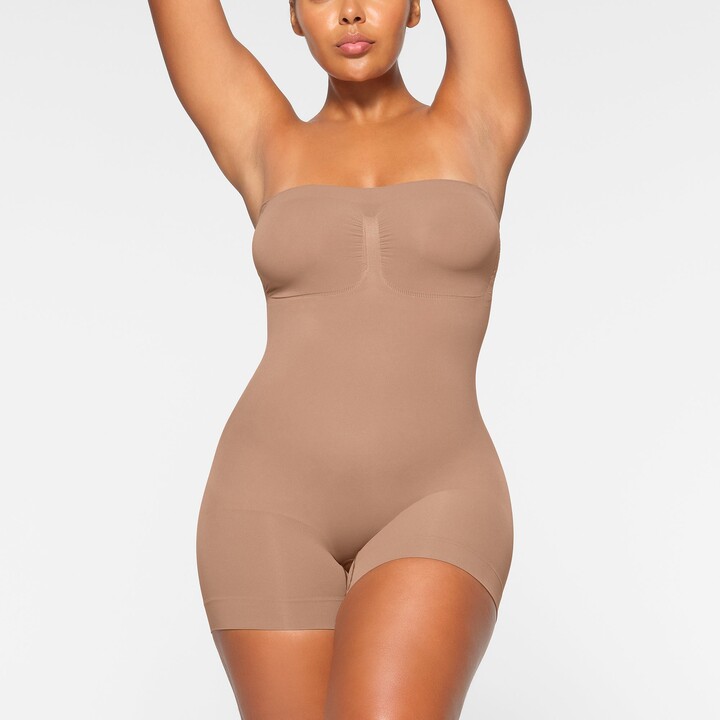 SKIMS Seamless Sculpt Strapless Shortie Bodysuit | Sienna